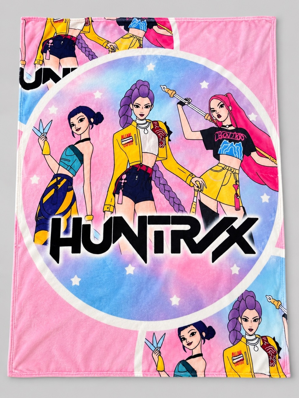 KPOP Zoey Rumi & Mira HUNTR/X Plush Blanket 50 x 60 – New